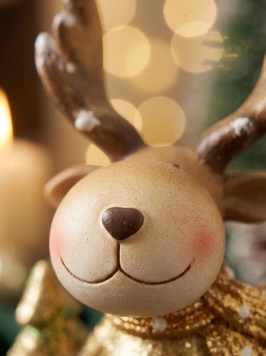 Golden Coat Moose Figurine thumbnail 3