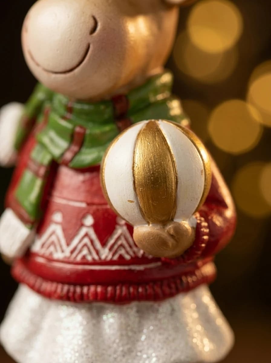 Nordic Jumper Moose Figurine thumbnail 2