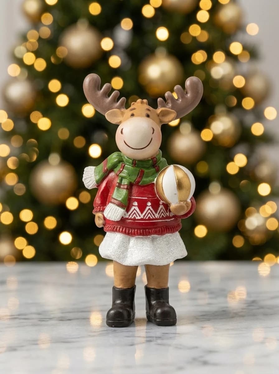 Nordic Jumper Moose Figurine thumbnail 4