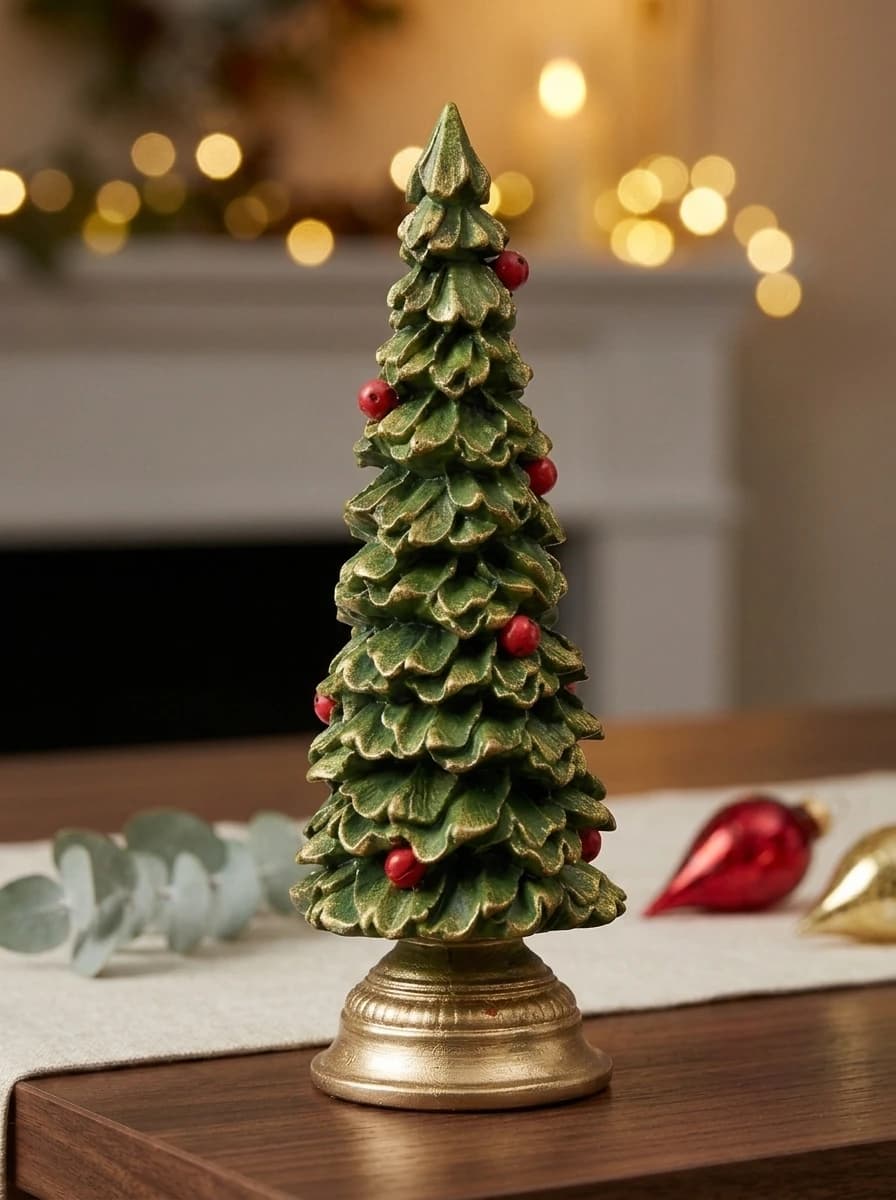 Resin Christmas Tree Figurine thumbnail 5