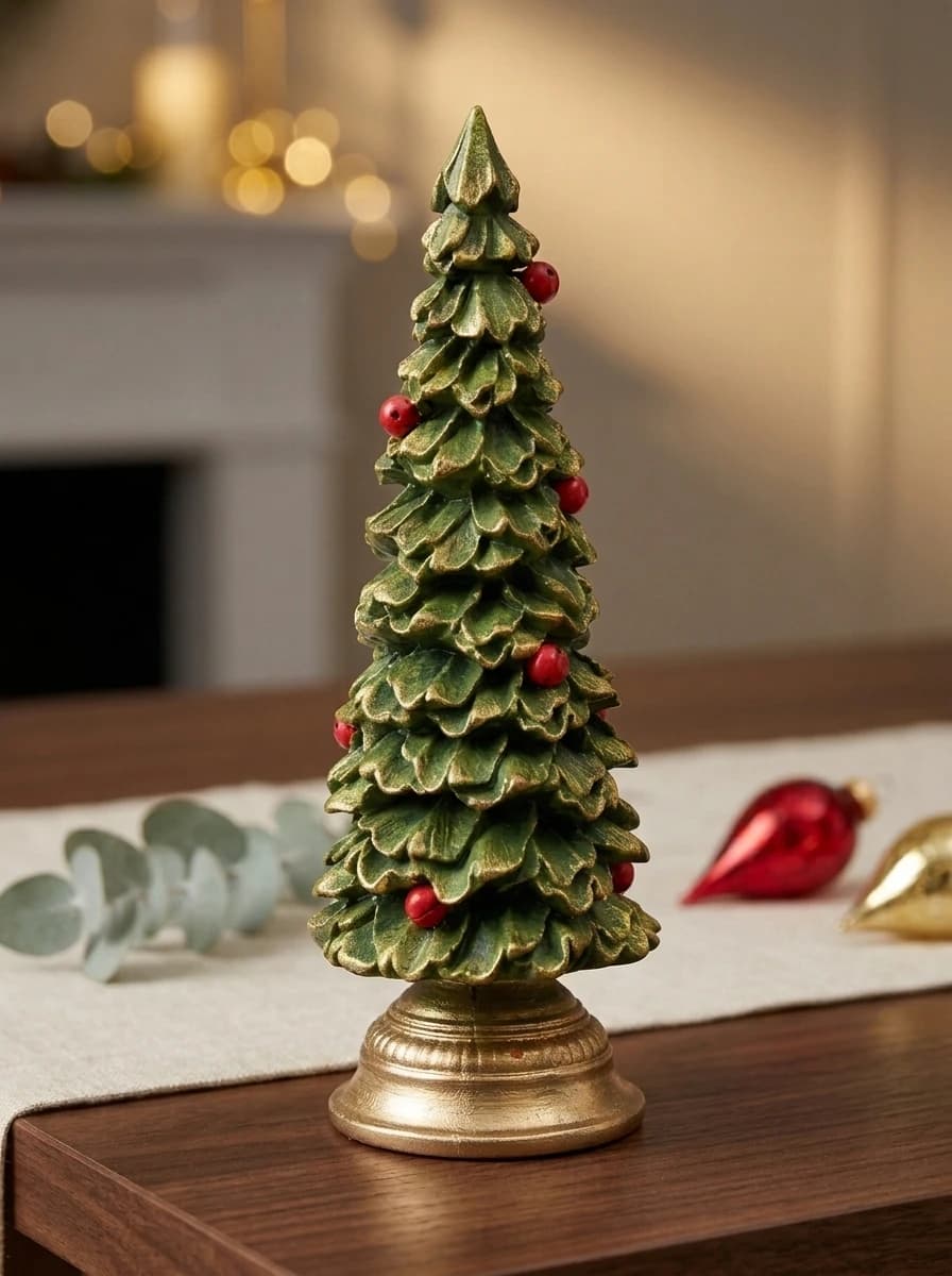 Resin Christmas Tree Figurine thumbnail 6