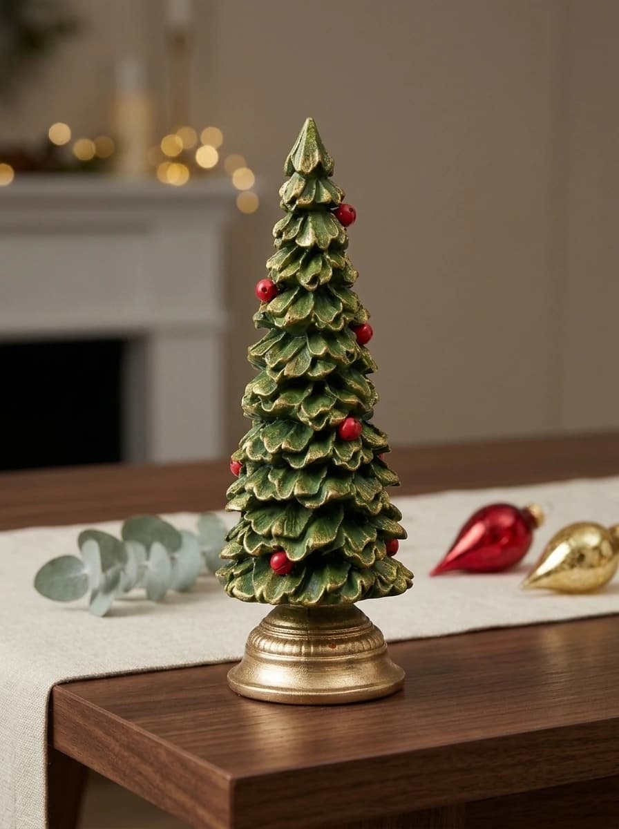 Resin Christmas Tree Figurine thumbnail 7