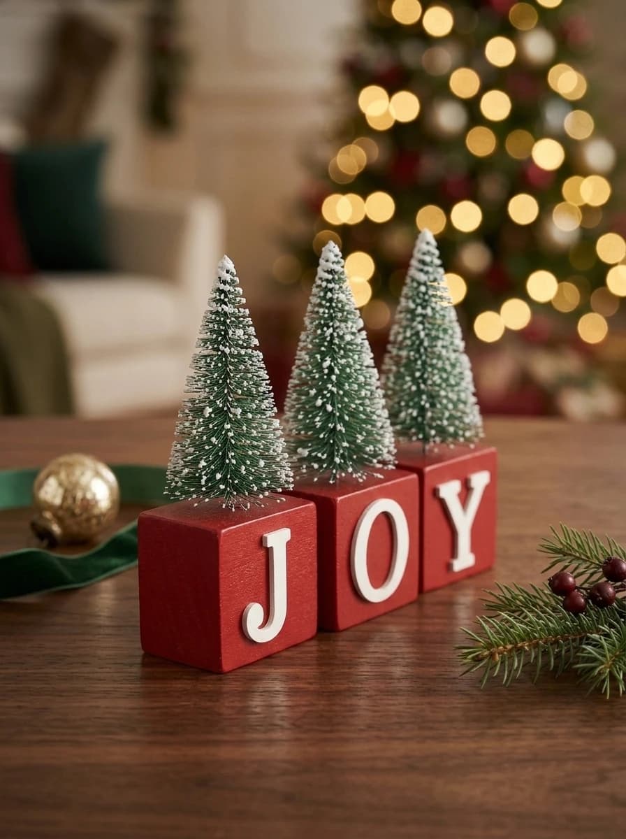 JOY Wooden Blocks with Trees