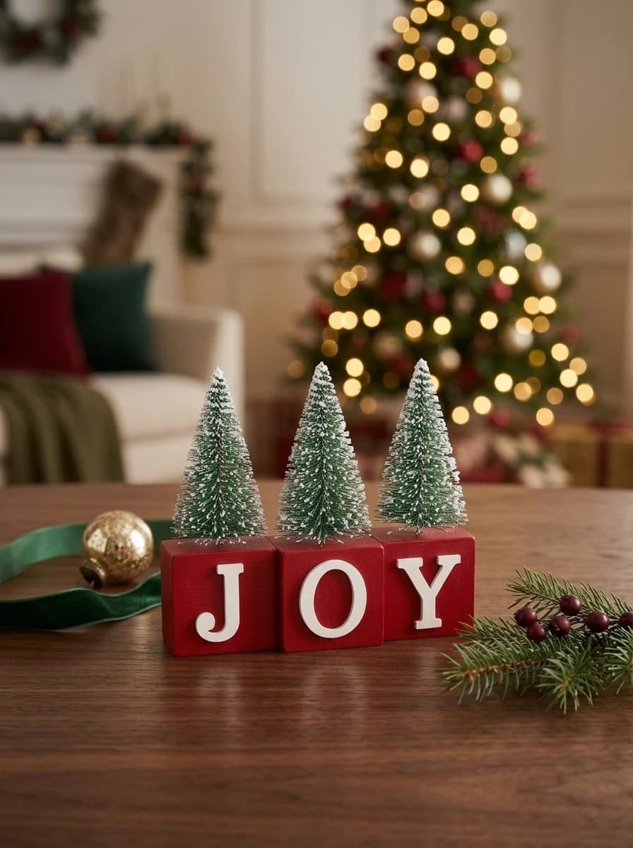 JOY Wooden Blocks with Trees thumbnail 4