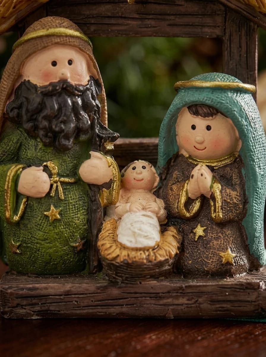Holy Family Stable Figurine