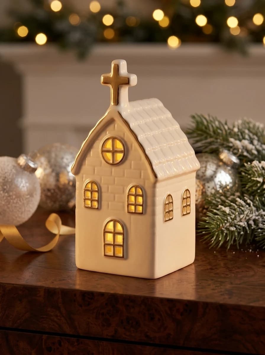 Porcelain LED Church House thumbnail 4