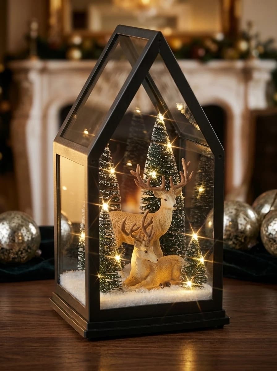 LED Reindeer Lantern thumbnail 2