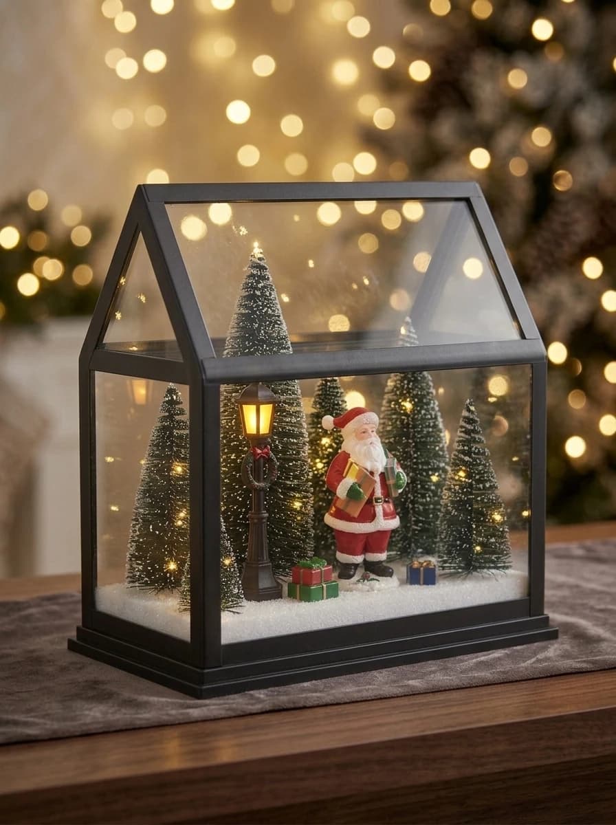 LED Santa Sunroom Lantern